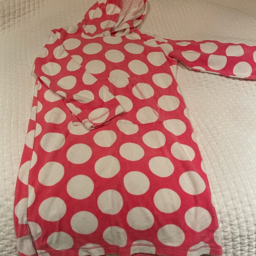 Mini Boden Polka Dot Cover Up 9-10 Y